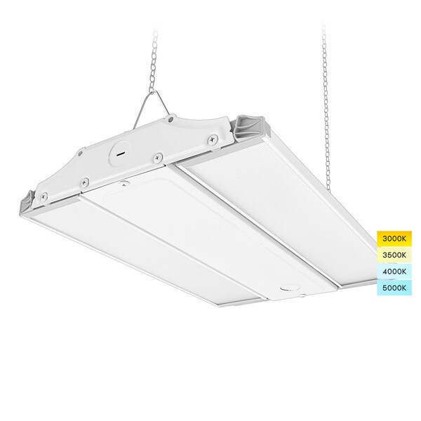 Luxrite 14 Inch Linear High Bay LED Shop Light 80/110/150W Up to 20500LM 4CCT 3000K-5000K Adjustable Tilt LR41700-1PK - main